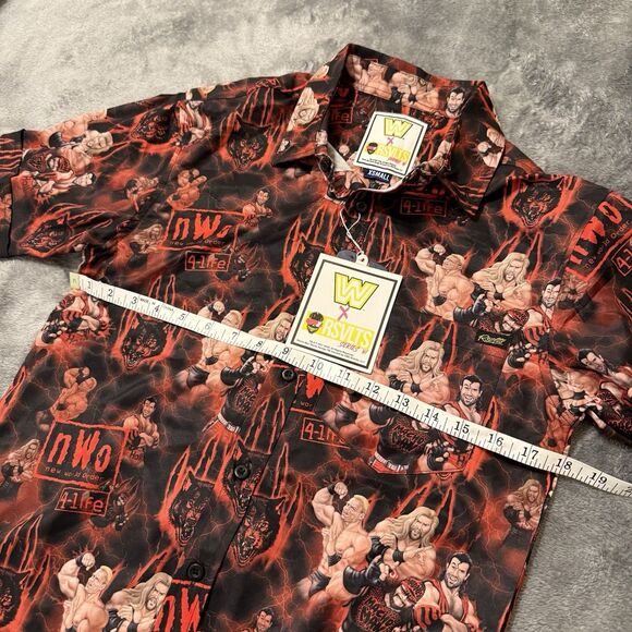 RSVLTS WWE nWo Origins KUNUFLEX Short Sleeve Shirt Size XS Roosevelts - Picture 6 of 6